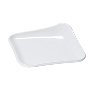 G.E.T. Osslo Collection Square White Melamine Plate - 4" L x 4" W x 1/2" H by G E T ENTERPRISES LLC – Large, Melamine, White, Model 15845380187