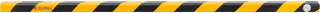 Global Industrial 90-Degree Flat Shelf Bumper Guard, Type E, Black/Yellow, 39-3/8"L