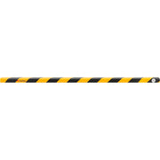 90-Degree Flat Shelf Bumper Guard by Global Industrial – Polyurethane Foam, Black/Yellow, Model PCP10013