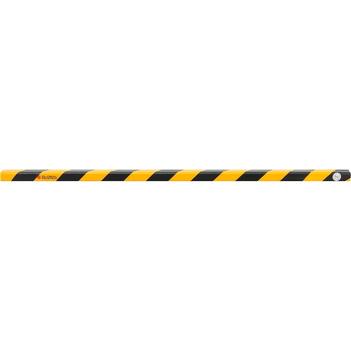 90-Degree Flat Shelf Bumper Guard by Global Industrial – Polyurethane Foam, Black/Yellow, Model PCP10013