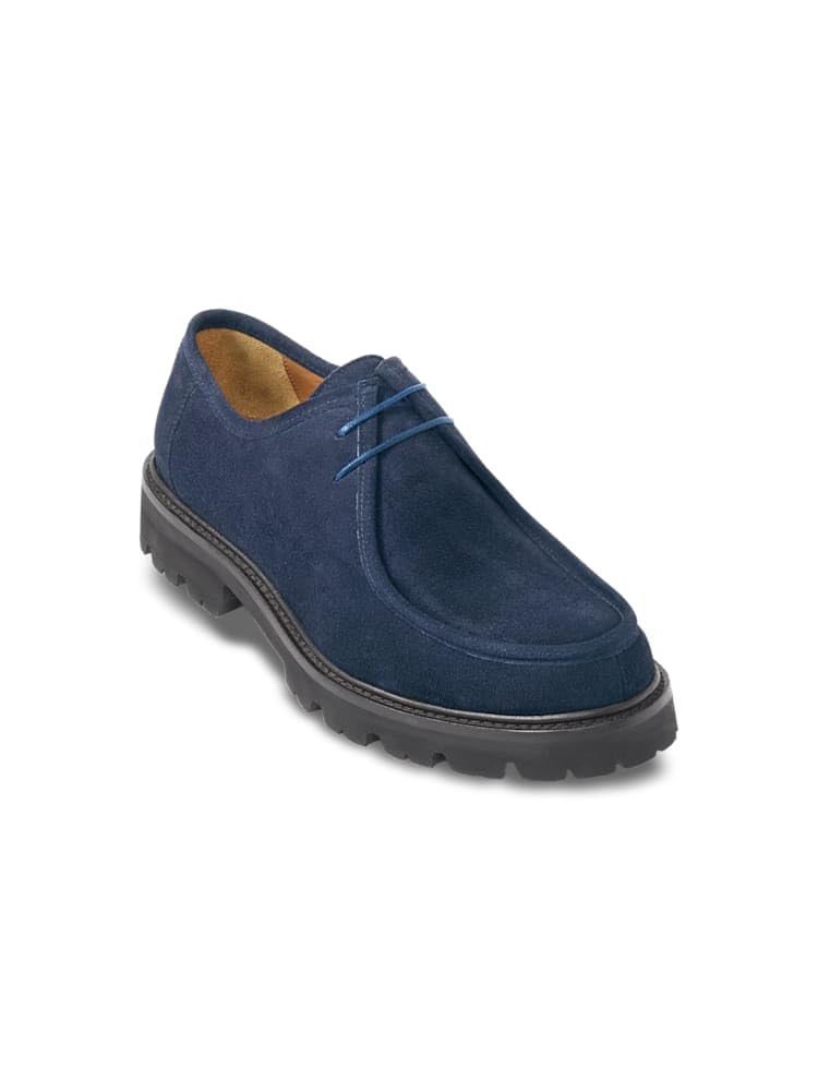 Men's Curtis Boot Navy 8.5M by Paul Fredrick – 8.5, Suede, Navy, Model FMW185A