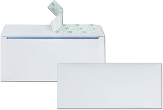 Quality Park #10 Security Tinted Envelopes, Redi-Strip, Windowless, White, 4.125x9.5, 500 per box (69122) (Pack of 5)