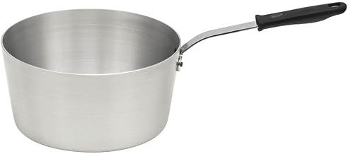 Vollrath Wear-Ever® Classic™ 3 3/4 qt Aluminum Tapered Sauce Pan with Silicone Handle - 8 3/4"Dia x 4 1/2"D