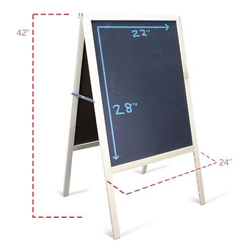 Flipside Products Natural Hardwood / 1 / White Dry Erase/Black chalk Store Signs