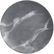 American Metalcraft MCP9GM Melamine Round Matte Coupe Plate, Grey Marble, 9"