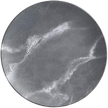 American Metalcraft MCP9GM Melamine Round Matte Coupe Plate, Grey Marble, 9"
