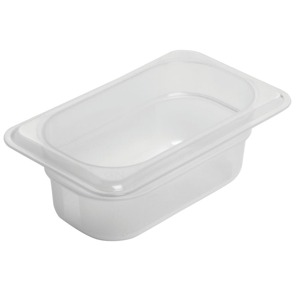 1/9 Size Translucent Polypropylene Food Pan - 2 1/2"D by Cambro – Plastic, Clear