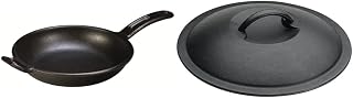 Lodge BOLD 10 Inch Cast Iron Skillet with Preseasoned Cast Iron Lid