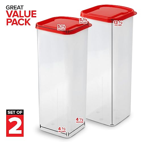 Stock Your Home Red / 13.5 x 5.2 x 5.2 inches / 369.0 cubic_inches Bread Boxes