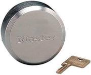 Master Lock Keyed Padlock,1 23/32 in,Round,Silver