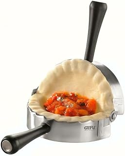 GEFU 28490 Ravioli & Pasta Mold Round, Silver & Black