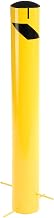 Global Industrial 42" x 5-1/2", Steel Bollard with Removable Plastic Cap & Chain Slots for Underground