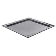 Square Black Melamine Tray - 18" L x 18" W x 1" H by HUBERT – 18" x 18" x 1", Melamine, Black, Model H0213-BK