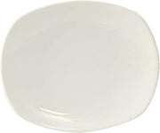 Tuxton China AAU-003 Plate, 7-1/8" x 6-1/8", Oval, Microwave and Dishwasher Safe, Oven Proof, Fully Vitrified, Ceramic, AlumaTux, Napa, Pearl White, Pack of 24
