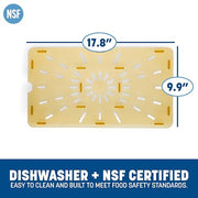 Carlisle FoodService Products Ninth Size / Flat Notched Lid / 1 Storage & Transport