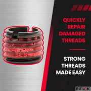 E-Z LOK 49/64" / 5 / Red Thread Locking Inserts