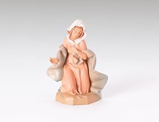 Fontanini by Roman 5" H Virgin Mary Nativity Figure, Hand Sculpted and Painted
