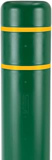 BollardGard 8" x 52" Bollard Cover Green - Innoplast (Green Yellow Tape)