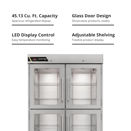 Traulsen (2) Split Glass Doors / Silver / 45.13 cubic_feet Refrigerators