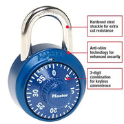 Master Lock Variety / 1 / 1 Pack, Colors may vary Combination Padlocks