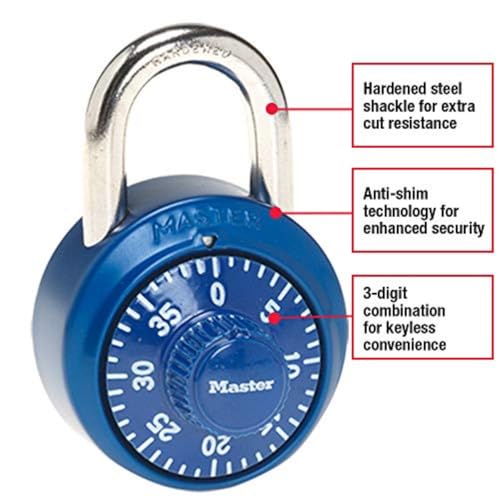 Master Lock Variety / 1 / 1 Pack, Colors may vary Combination Padlocks