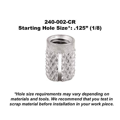 E-Z LOK M3-0.5 Pack of 5 / One Size / 1 Nut Inserts