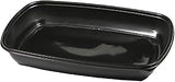 Sabert 78130B300N Black Rectangular 30 Ounce Container - 300 / CS