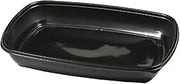 Sabert 78130B300N Black Rectangular 30 Ounce Container - 300 / CS