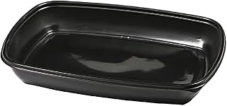 Sabert 78130B300N Black Rectangular 30 Ounce Container - 300 / CS
