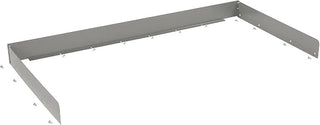 Back & End Stops, 48" W X 30" D, Gray