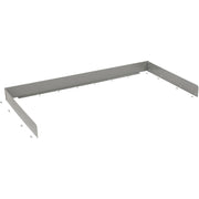 Back & End Stops by Tennsco – 30"L x 48"W x 3"H, Steel, Gray, Model SB-3048