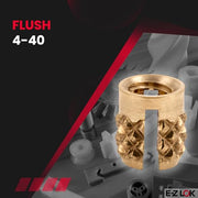 E-Z LOK 4-40 Pack of 50 / 40 / Gold Press-In Inserts
