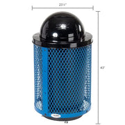 Global Industrial Blue / Industrial / 36.0 gallons Trash, Recycling & Compost