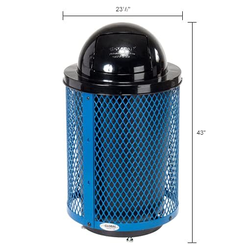 Global Industrial Blue / Industrial / 36.0 gallons Trash, Recycling & Compost