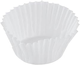 Hoffmaster 610079 Fluted Bake Cup, 3/4-Ounce Capacity, 3" Diameter x 7/8" Height, White (40 Packs of 500)