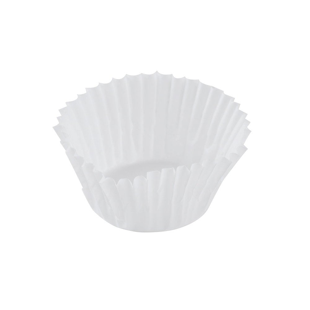 53-30000 3 inch Fluted-Bakery Fluted Bake Cup - Bottom Width 1-1/4 inch x Wall Height 7/8 inch by Hoffmaster – Paper, White, Model 610079