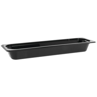 Gastronormbak 2/4 GN- 65 mm 22LPHP-110 Black by Cambro – 3000.0 milliliters, Glass, Black, Model 0099511328703