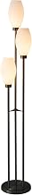 Willows Accent Floor Lamp, Matte Black, Opal Glass, Foot Dimmer
