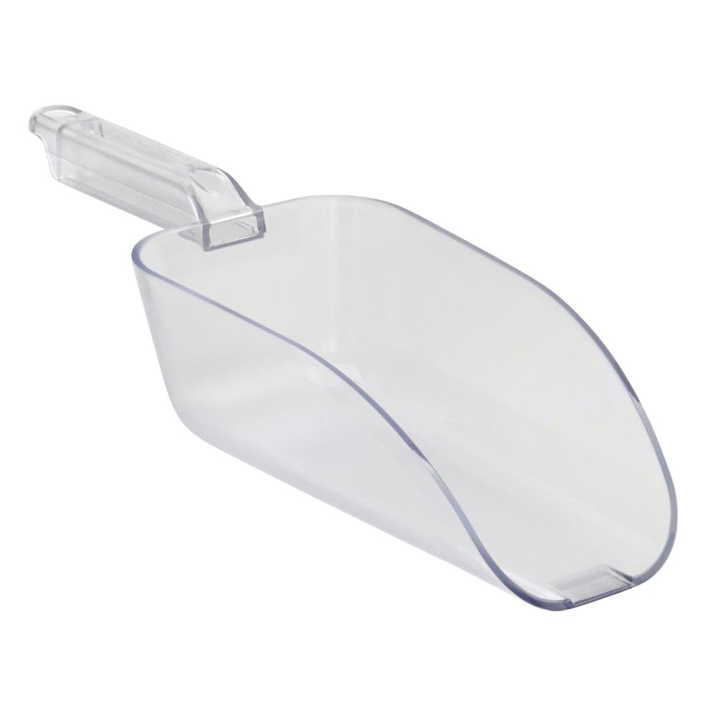 Clear Polycarbonate Serving Scoop by HUBERT – Medium, Polycarbonate (PC), Clear, Model 404004