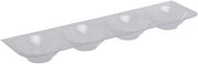 Marco Produce Organizer for Grapefruit 4 Cavity Rectangular Clear PVC - 20"L x 5 1/4"W x 1 3/4"H
