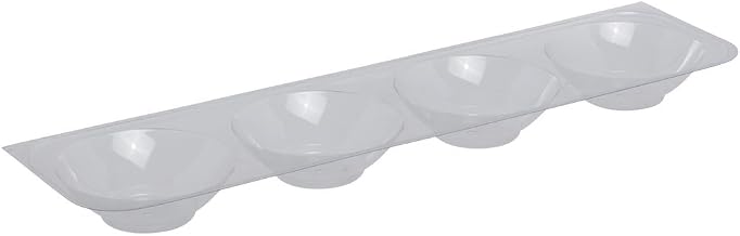 Marco Produce Organizer for Grapefruit 4 Cavity Rectangular Clear PVC - 20"L x 5 1/4"W x 1 3/4"H