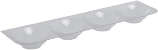 Marco Produce Organizer for Grapefruit 4 Cavity Rectangular Clear PVC - 20"L x 5 1/4"W x 1 3/4"H