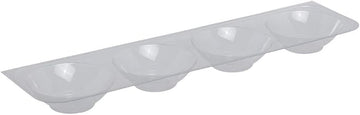 Marco Produce Organizer for Grapefruit 4 Cavity Rectangular Clear PVC - 20"L x 5 1/4"W x 1 3/4"H
