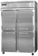 2R-SS-HD Two Section Reach In Refrigerator, Full Stainless & Half-Height Doors