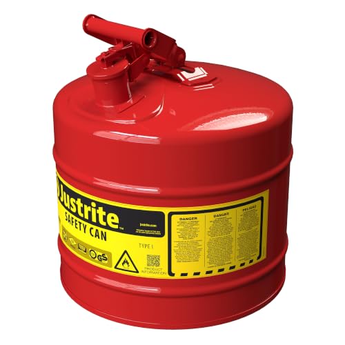 Justrite Red / 5 Gallon / Type I Cans