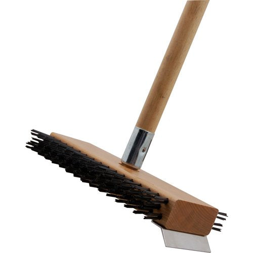 Broiler/Grill Brush with Scraper Steel Bristles by Bakers Pride – Steel, Model T5014V
