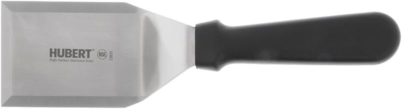 HUBERT Hamburger Turner Stainless Steel with Black Polypropylene Handle - 4 1/4"L Blade
