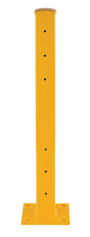 Steel Rigid Tube Post Drop in 42 in. for 3 Ribbed Drop in Style Guard Rails Yellow by Vestil – One Size, steel, Yellow, Model GR-F3R-DI-TP42-YL
