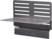 BK Resources GrillCook Pro Grill/Griddle 18" Large Upright Shelf Stand with Adjustable Shelf, NSF Stainless Steel, Conveniently Attaches to Edge Riser