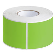 Fluorescent Green Rectangle Inventory Labels by Glownary – 2 X 3 Inches, Semi-gloss Paper, Green, Pack of 500, Model 323fg2x3br
